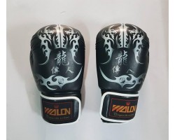 Găng Boxing Wolon Hoa Văn Đen size 10oz