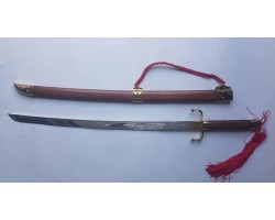 Kiếm Nhôm Vovinam Cao Cấp, Lưỡi Chạm Rồng, Vỏ Gỗ Căm Xe